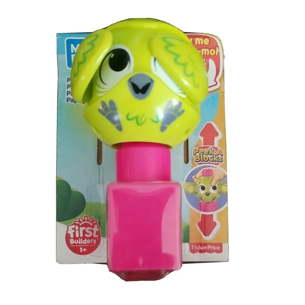 Mega Bloks First Builders Peek A Blocks PARROT Bird Fisher Price FP Toddler Toy